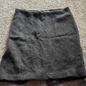 LOFT Charcoal Tweed Pencil Skirt
